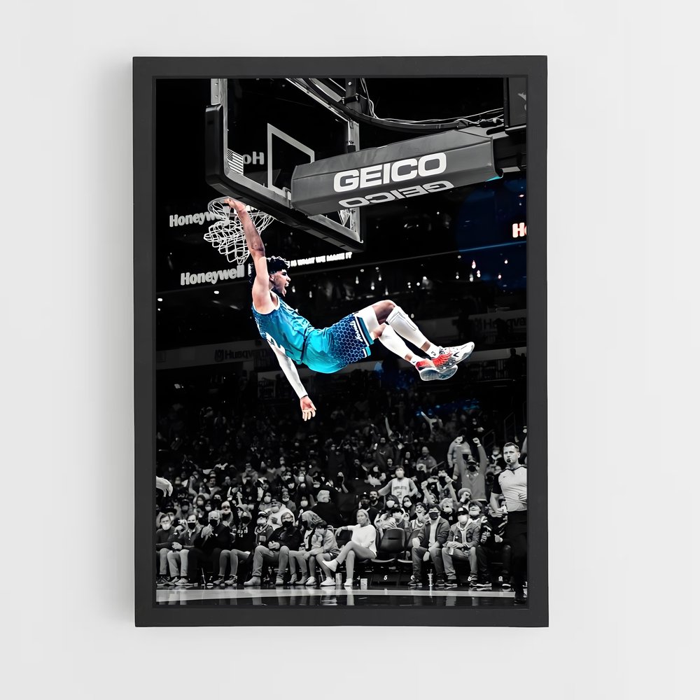 Poster Saut Spectaculaire – affiche Basketball (vue 2)